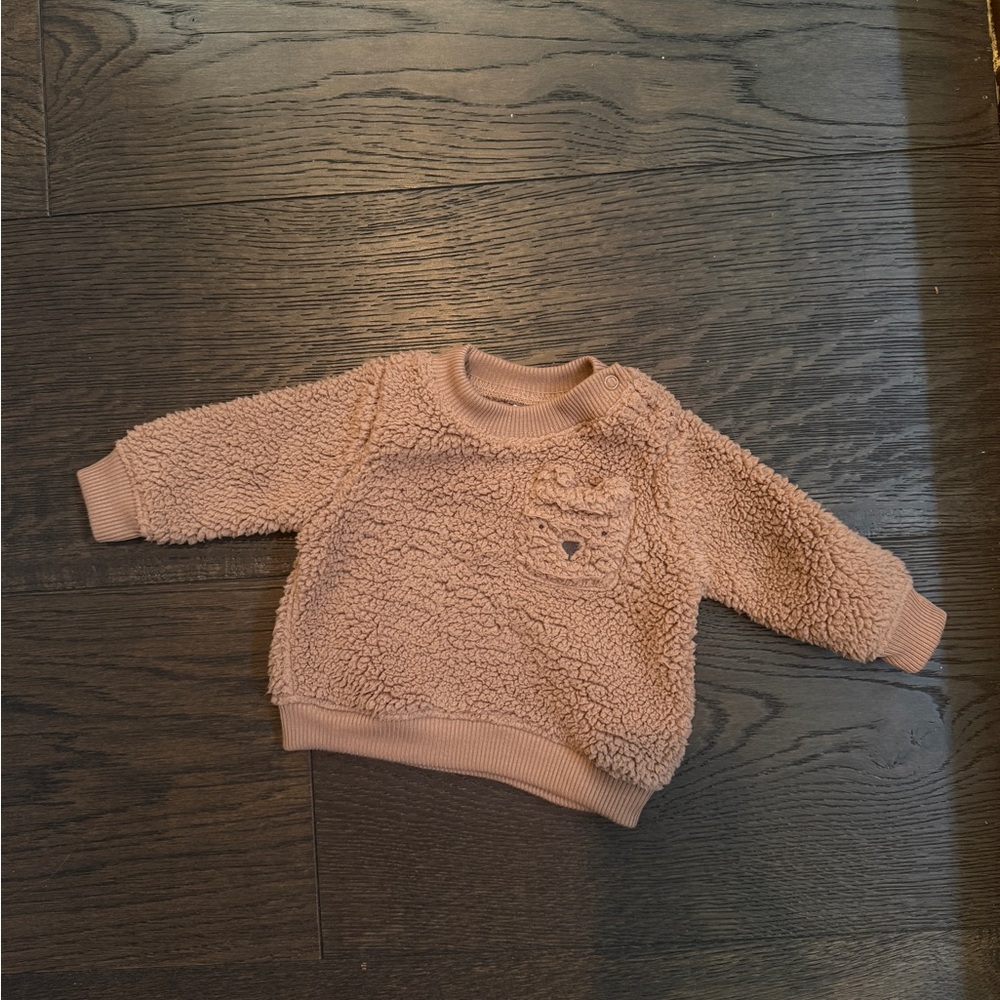 Cozy Brown Kids Fleece Sweatshirt